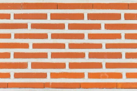 Brown brick block wall patternの写真素材