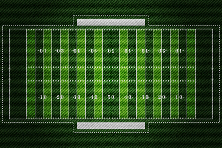 Realistic Denim texture of American football field element vector illustration design conceptのイラスト素材