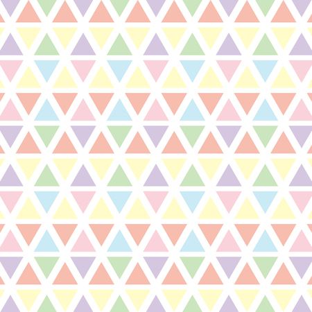 Colorful pastel triangle pattern background for vector graphic design concept ideaのイラスト素材