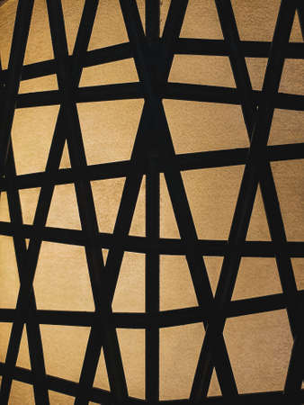 Abstract group of steel stripes on the classic lamp with design concept ideaの写真素材