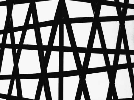 Abstract group of steel stripes on the classic lamp with design concept ideaの写真素材