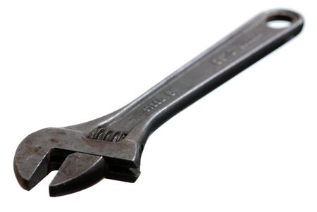 Adjustable Wrench isolated on white background.の写真素材