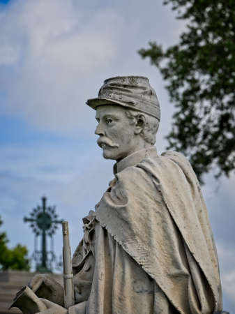 New Orleans, LA USA - Jun 2, 2017  -  Monument for a Civil War Generalのeditorial素材