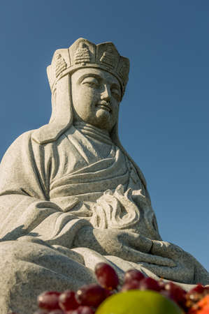 Houston TX USA 9/12/2015:  Buddha at Forest Park Cemeteryのeditorial素材