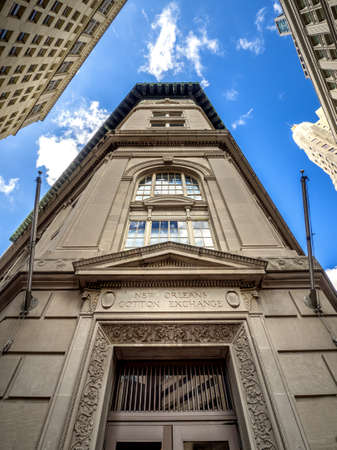 New Orleans LA USA -  Sep. 13, 2016  - The New Orleans Cotton Exchange was established in New Orleans, Louisiana, in 1871 as a centralized forum for the trade of cotton. It operated in New Orleans until closing in 1964.のeditorial素材