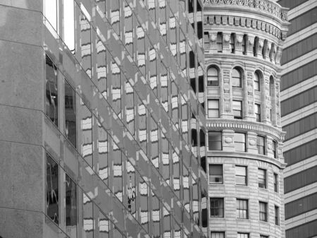 Cityscape Collage, black and whiteの写真素材