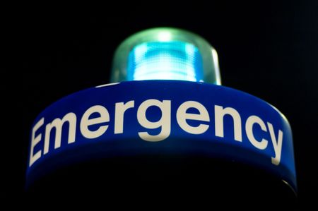 emergency blue light phoneの写真素材