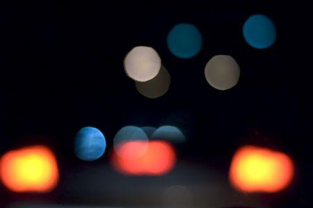 blurred vision driving at night