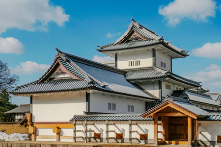 Kanazawa Castle View in Japanの写真素材