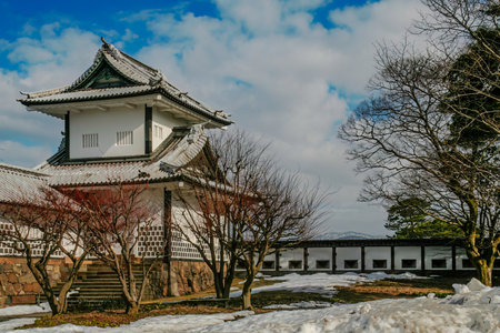 Kanazawa Castle View in Japanの写真素材