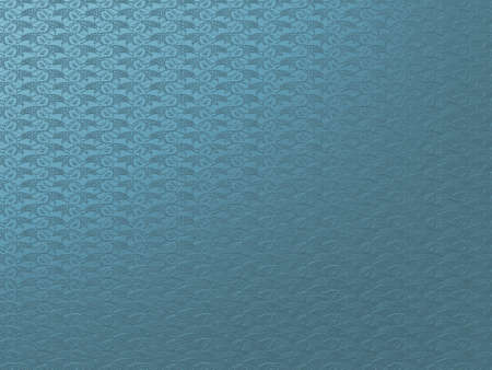 Blue metallic carp and wave backgroundの写真素材