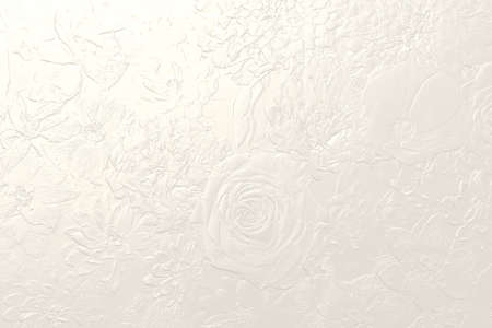3d processed rose flower white backgroundの写真素材