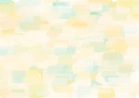 Pale blue and yellow abstract painting style backgroundの写真素材