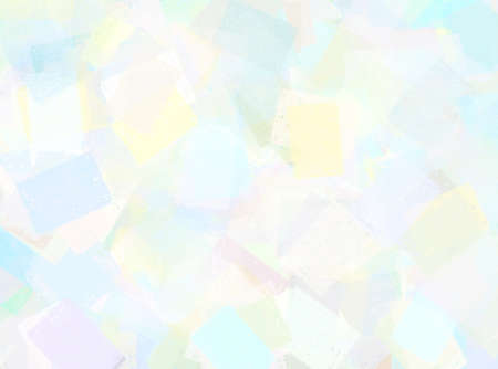 Pastel-style abstract painting composed of squares.の写真素材