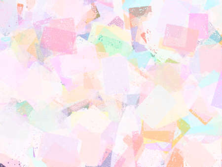 Pastel colored abstract painting composed of rectangles.の写真素材