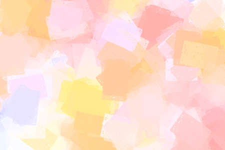 Pastel colored abstract painting composed of rectangles.の写真素材