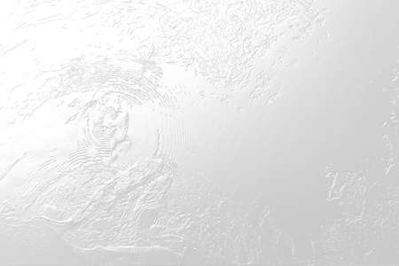 Relief of carp and ripples on water surface. 3D illustration. 3D renderの写真素材