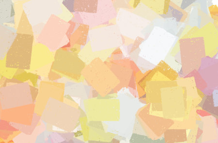 Oil painting composed of many colorful rectangles.の写真素材