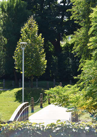 outdoor pole light fixtureの写真素材