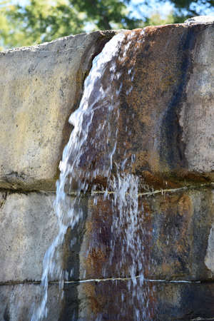 water over rocksの写真素材