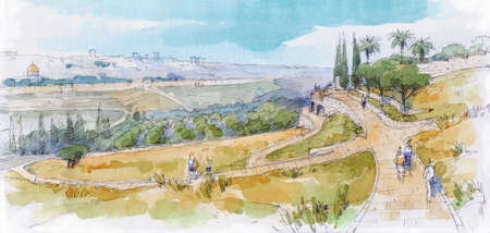 Jerusalem landscape-3 .の写真素材