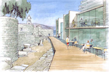 architectural landscapeの写真素材