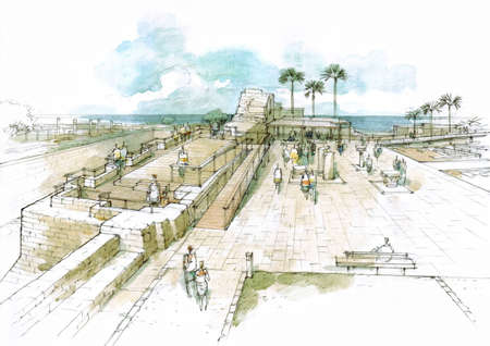 an area of the archaeological park.の写真素材