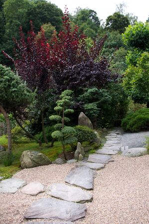 gravel path の写真素材
