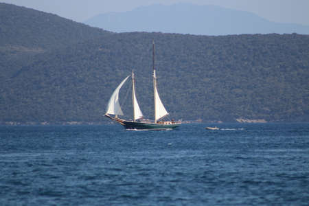 Sailboat on the sea