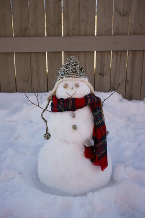 Warm Snowmanの写真素材