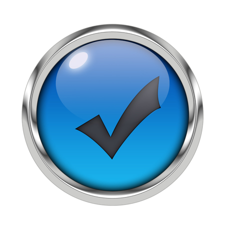 Glossy validation iconの写真素材