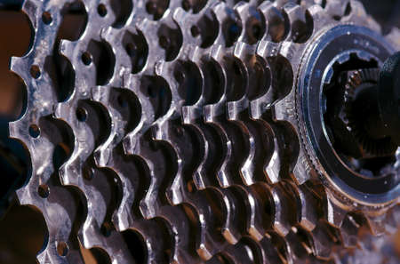 sprocket wheel of road bicycleの写真素材