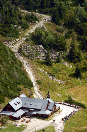 refuge in Karkonosze mountains, Polandのeditorial素材