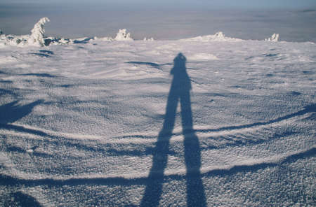 shadow on snow