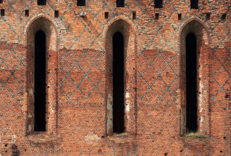 gothic windows,Teutonic Knights,Polandの写真素材