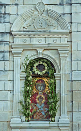 picture in monastery Greek Orthodox Church on Zakynthos island, Greeceの写真素材
