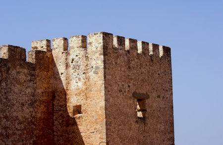 Blanka Venetian fortress walls on the island of Creteのeditorial素材