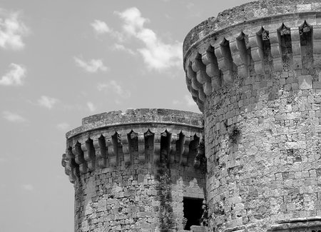 bastille in citadel of Rhodes, Greeceのeditorial素材