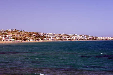 The city on the bay on the island of Creteの写真素材