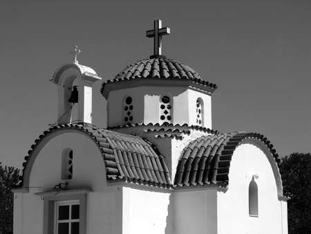 Orthodox church on the island of Crete の写真素材
