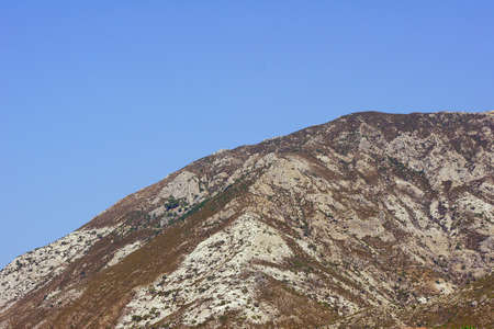 The mountainside on the island of Crete in Greece の写真素材