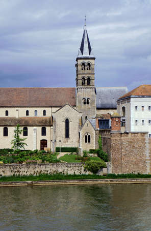 Collegiate Church of Notre-Dame de Melun, France の写真素材