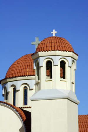 Towers of the Orthodox Church in the city of Rethymno