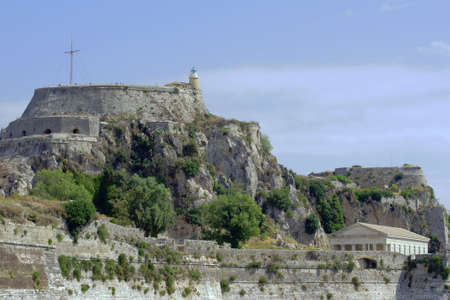Palaio Frourio in city of Corfu, Greeceの写真素材