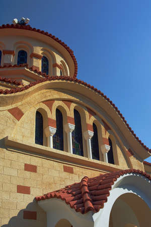 dome of the Orthodox Church on the island of Rhodes