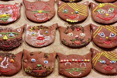 Decorative gingerbread cookies for Christmas