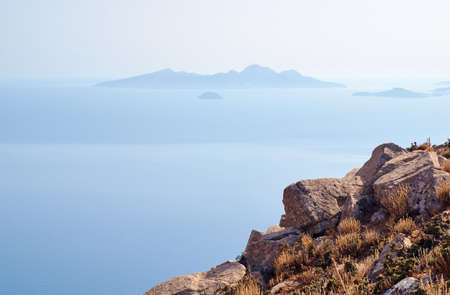 Rocky hillside on the island of Kos in Greeceの写真素材