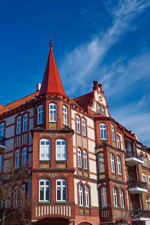 Clinker on the facades of the Art Nouveau buildings in Poznan