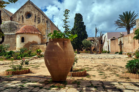 Arkadi Monastery - Orthodox monastery on the island of Crete, Greeceの写真素材