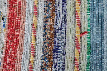 Traditional hand-made tapestry on the Greek island of Lefkadaの写真素材